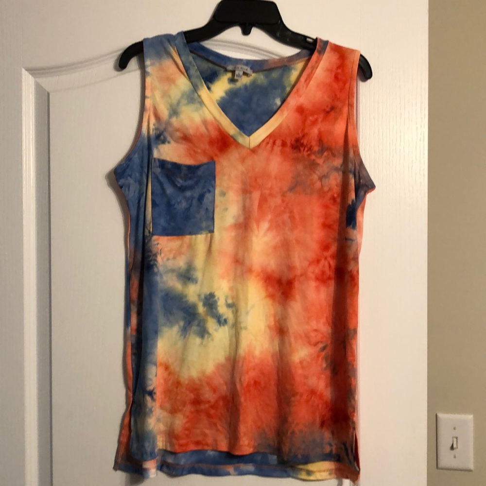 NWOT White Birch Tie Dye Tank